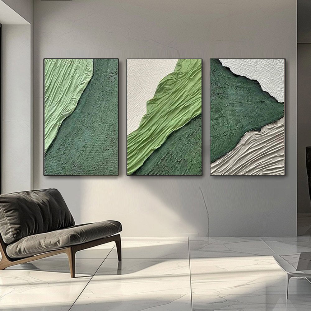 Plaster Art Texture Painting SET OF 3 RAB974 - royalbrushart