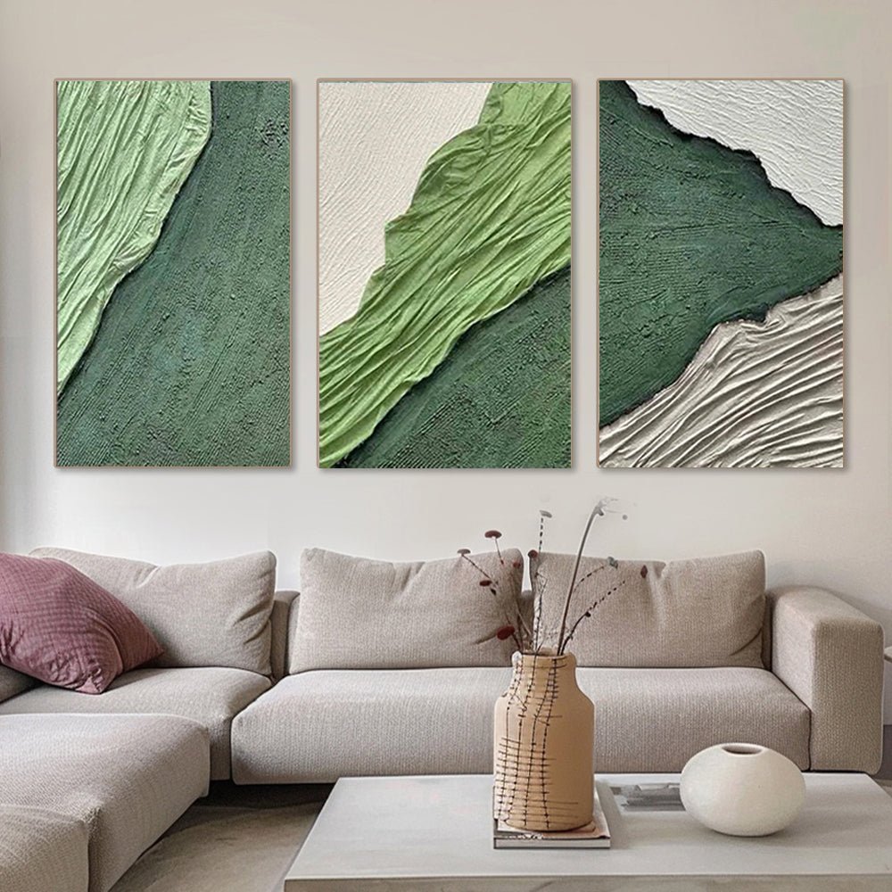 Plaster Art Texture Painting SET OF 3 RAB974 - royalbrushart