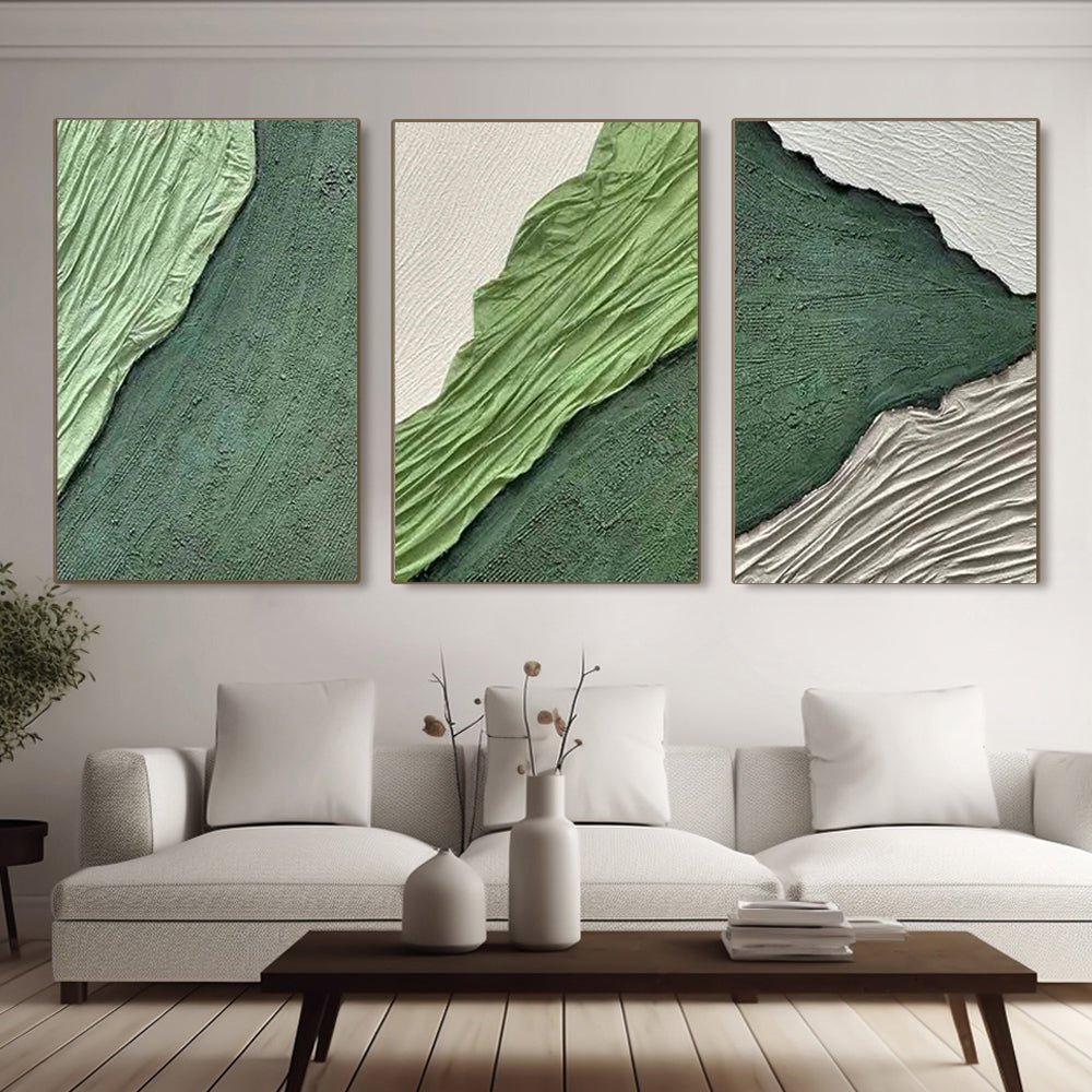 Plaster Art Texture Painting SET OF 3 RAB974 - royalbrushart