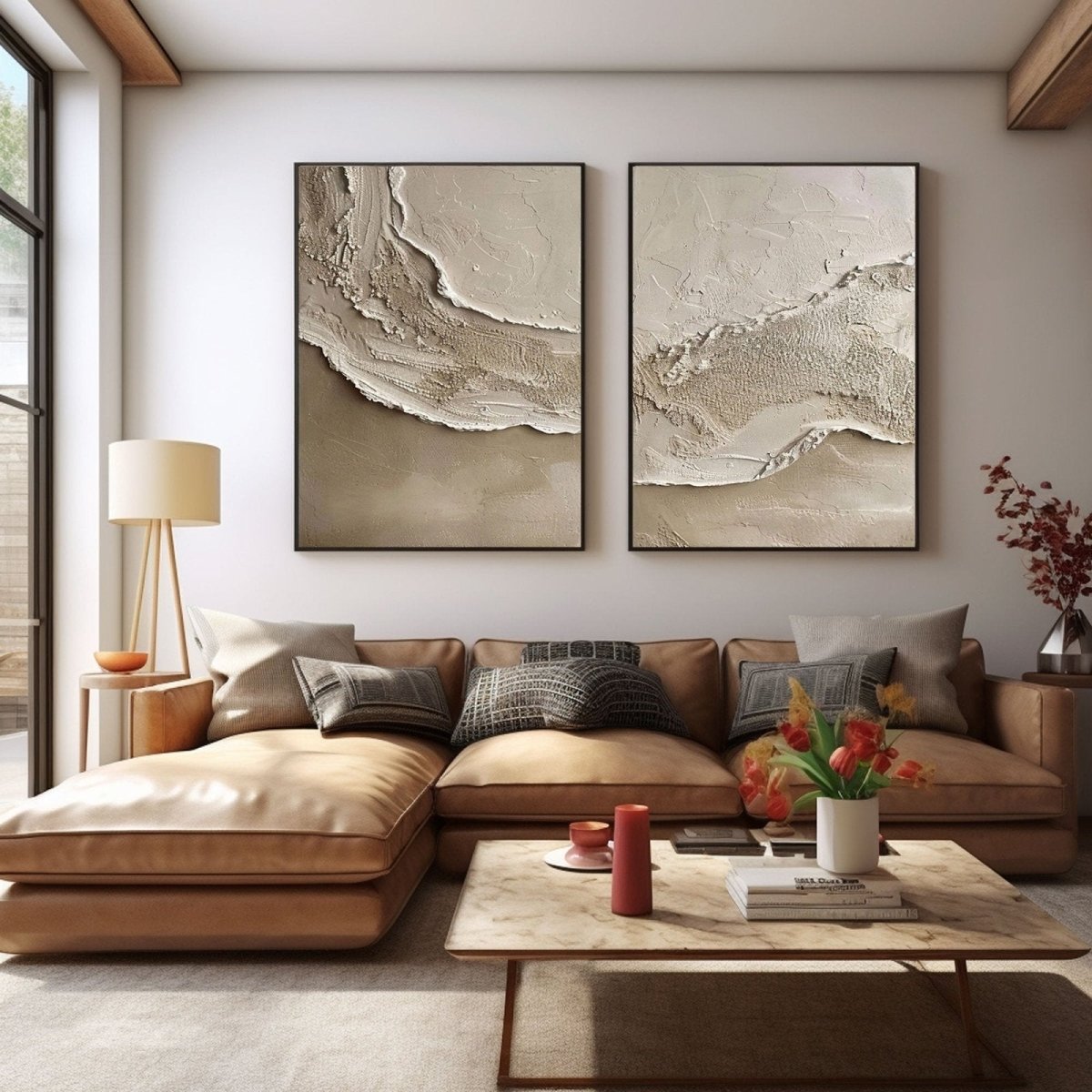Abstract Painting Set Of 2 RAB287 - royalbrushart