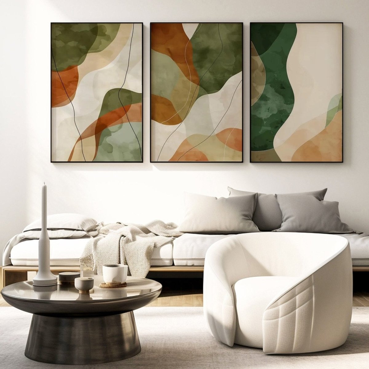 Abstract Painting SET OF 3 RAB965 - royalbrushart