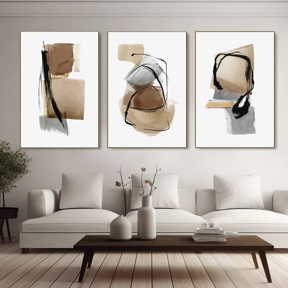 Abstract Painting SET OF 3 RAB971 - royalbrushart
