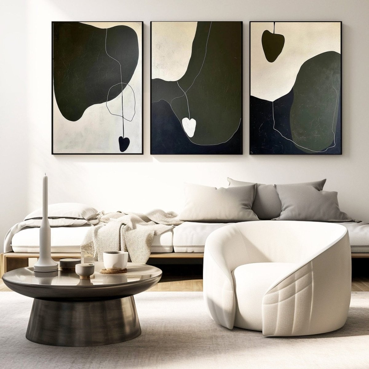 Abstract Painting SET OF 3 RAB963 - royalbrushart