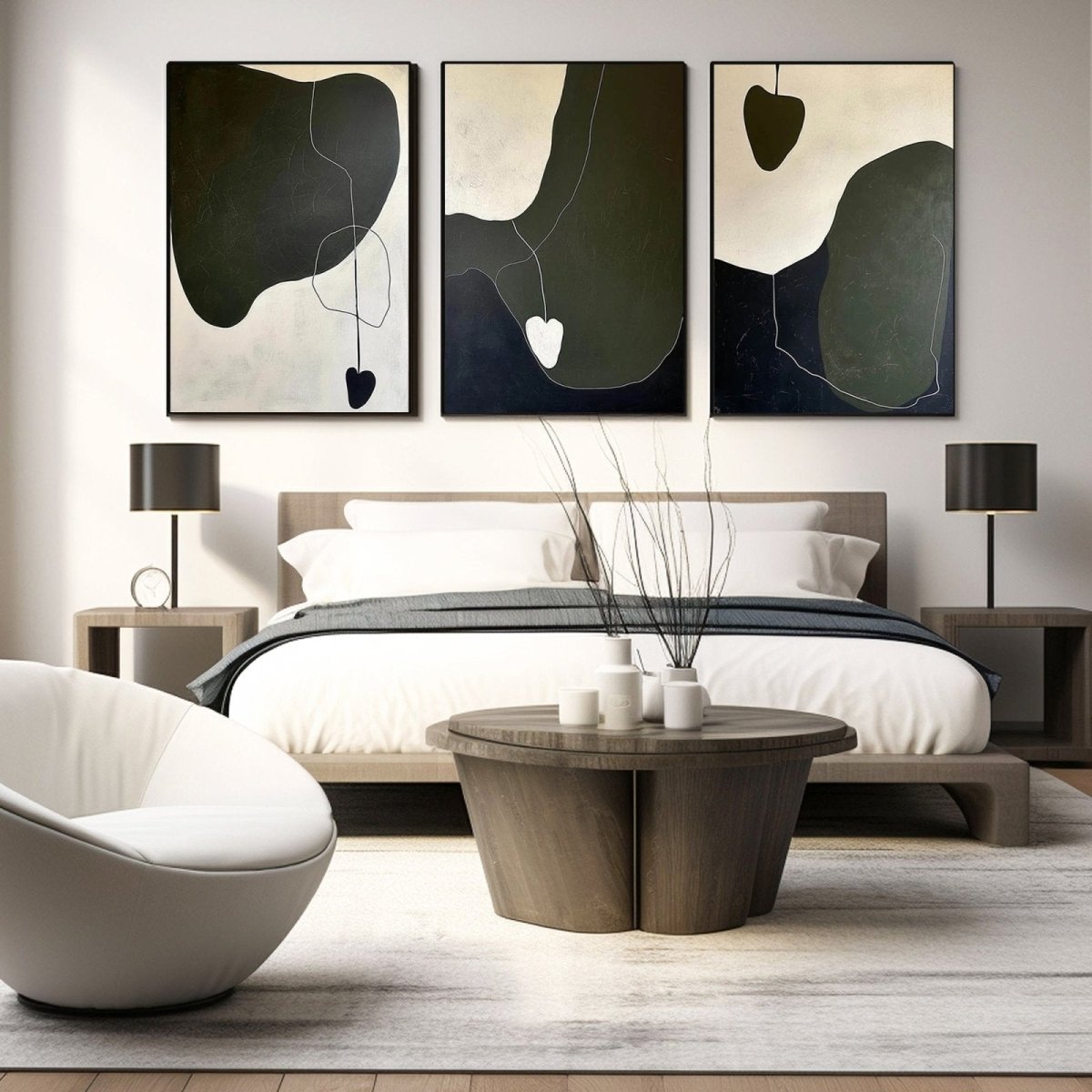 Abstract Painting SET OF 3 RAB963 - royalbrushart