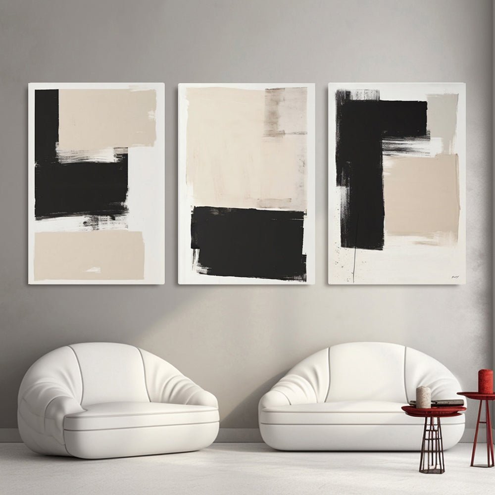 Abstract Painting SET OF 3 RAB967 - royalbrushart