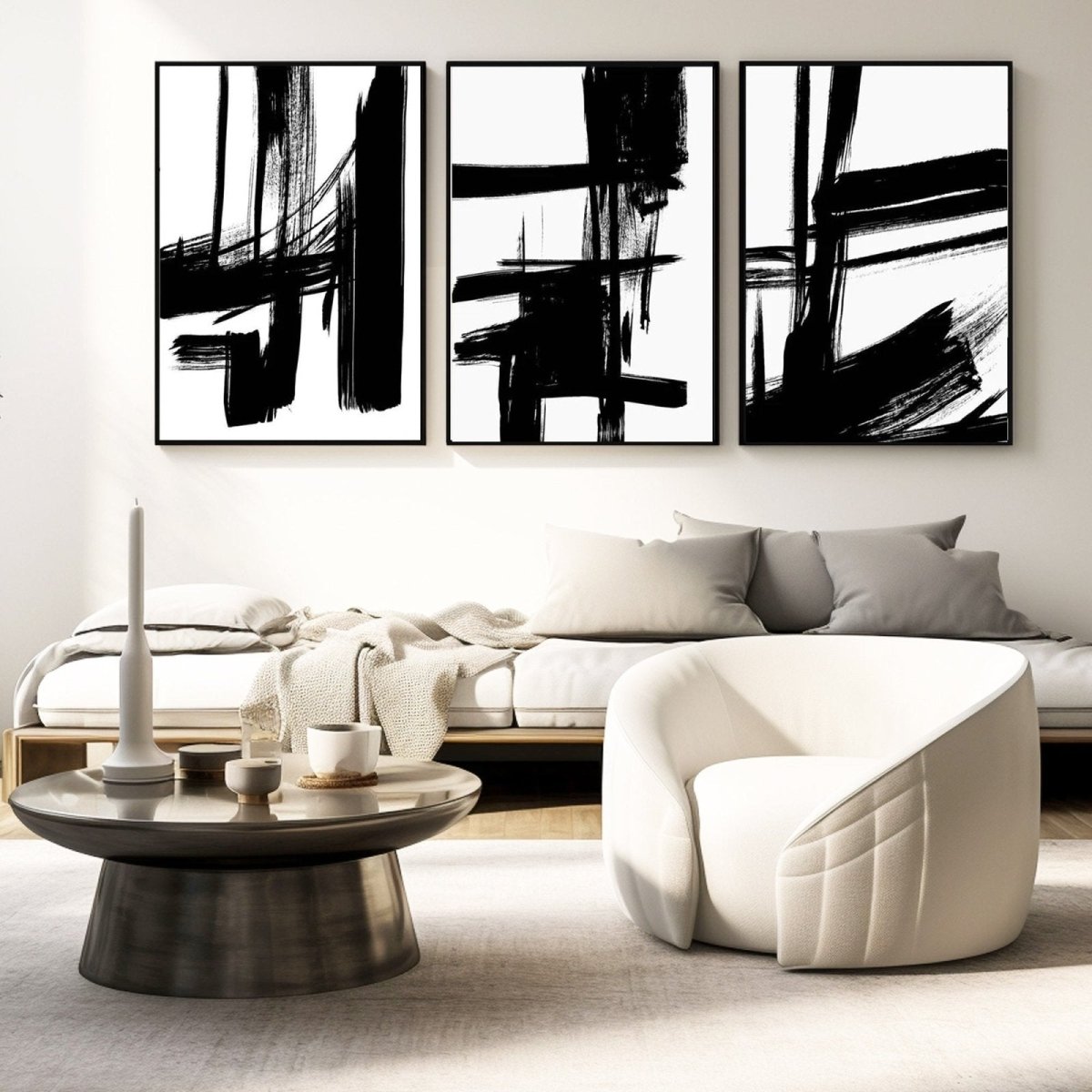Abstract Painting SET OF 3 RAB983 - royalbrushart