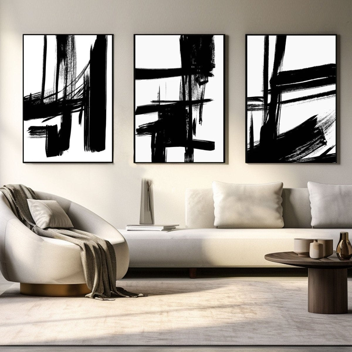 Abstract Painting SET OF 3 RAB983 - royalbrushart