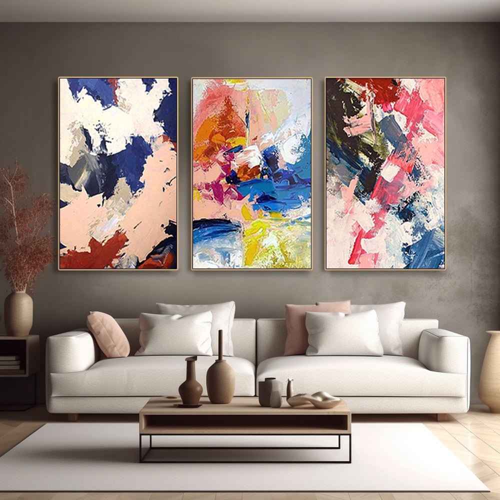 Colorful Painting Set Of 3 RAB234 - royalbrushart