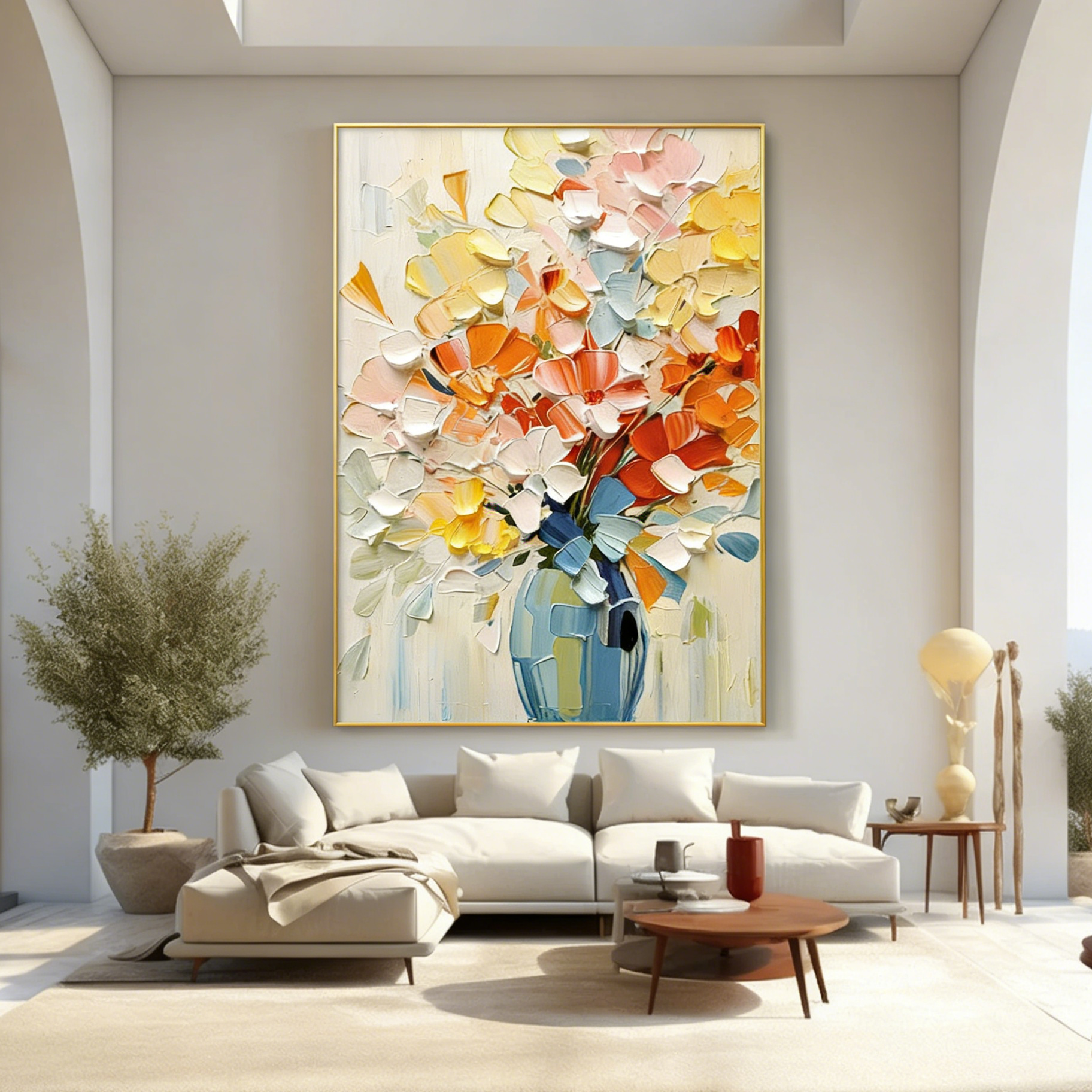 Peinture Texturée d'Art en Plâtre #RAB331