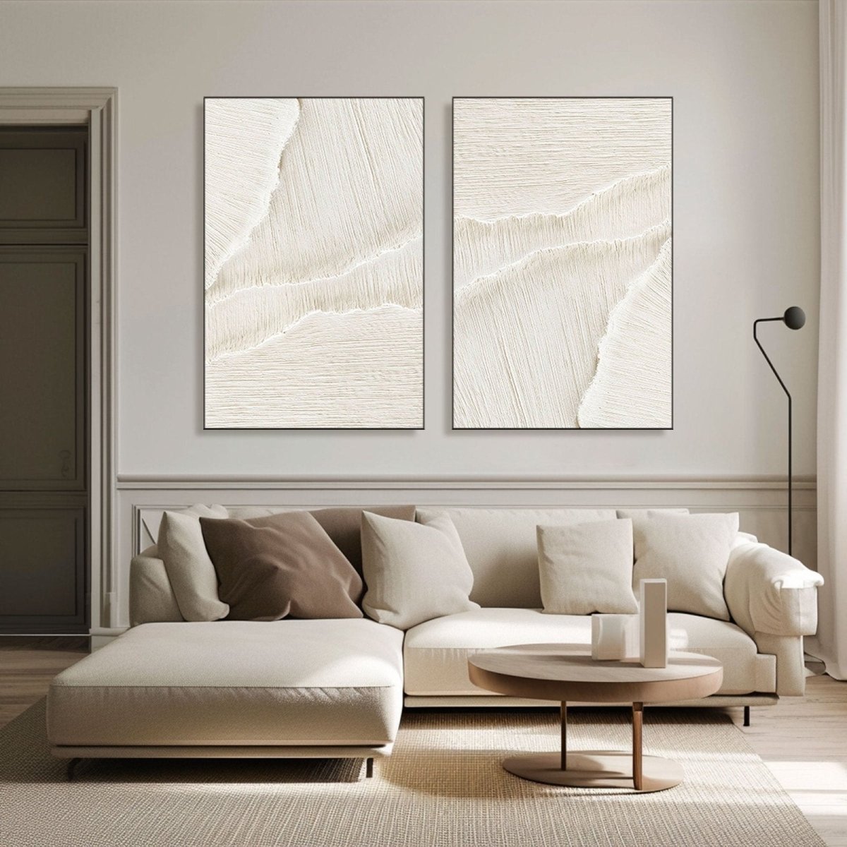 Plaster Art Texture Painting Set Of 2 RAB803 - royalbrushart