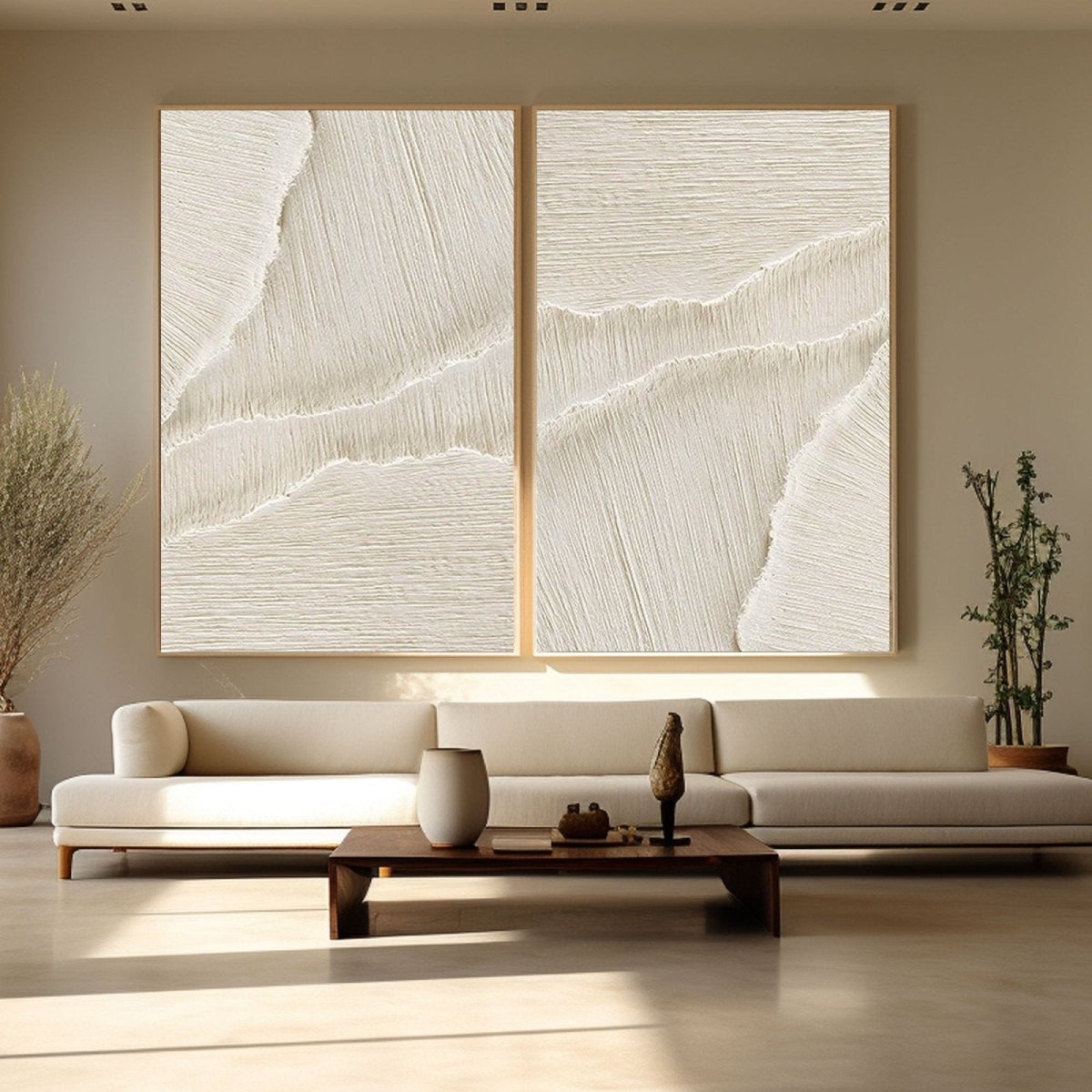 Plaster Art Texture Painting Set Of 2 RAB803 - royalbrushart