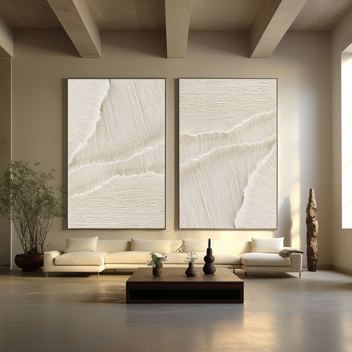 Plaster Art Texture Painting Set Of 2 RAB803 - royalbrushart