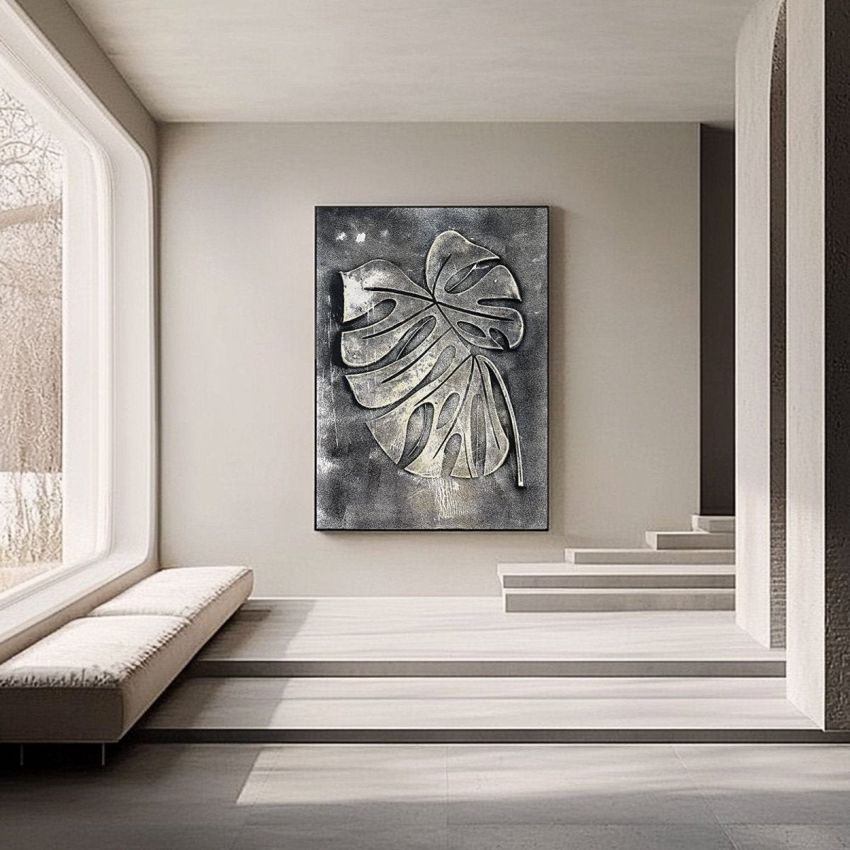 Plaster Art Texture Painting HBV166 - royalbrushart