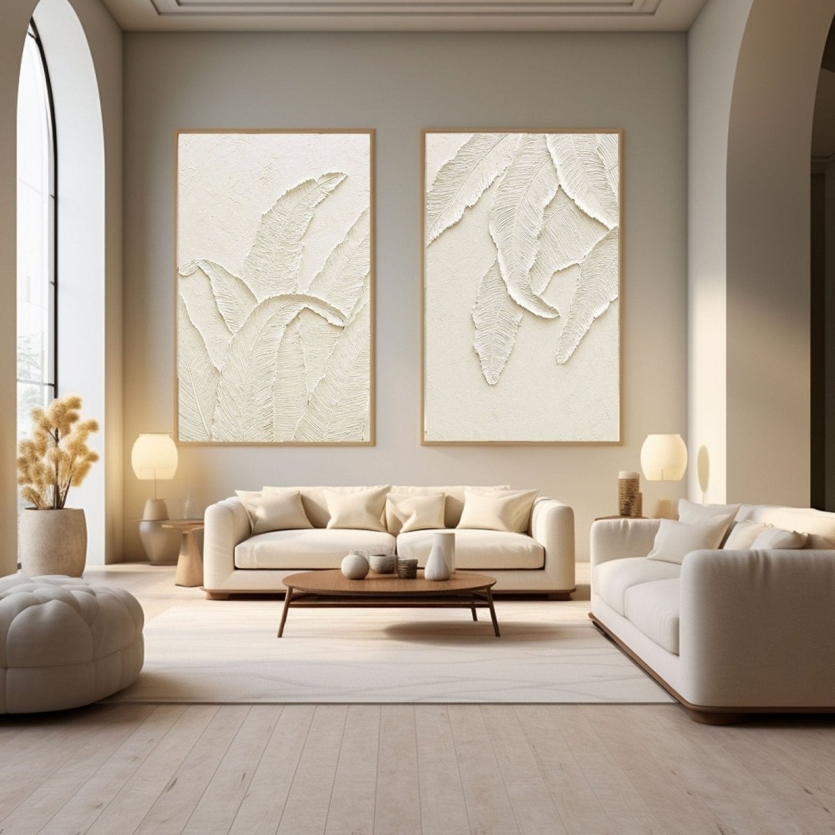 Contemporary Minimalist Art Set Of 2 RAB801 - royalbrushart