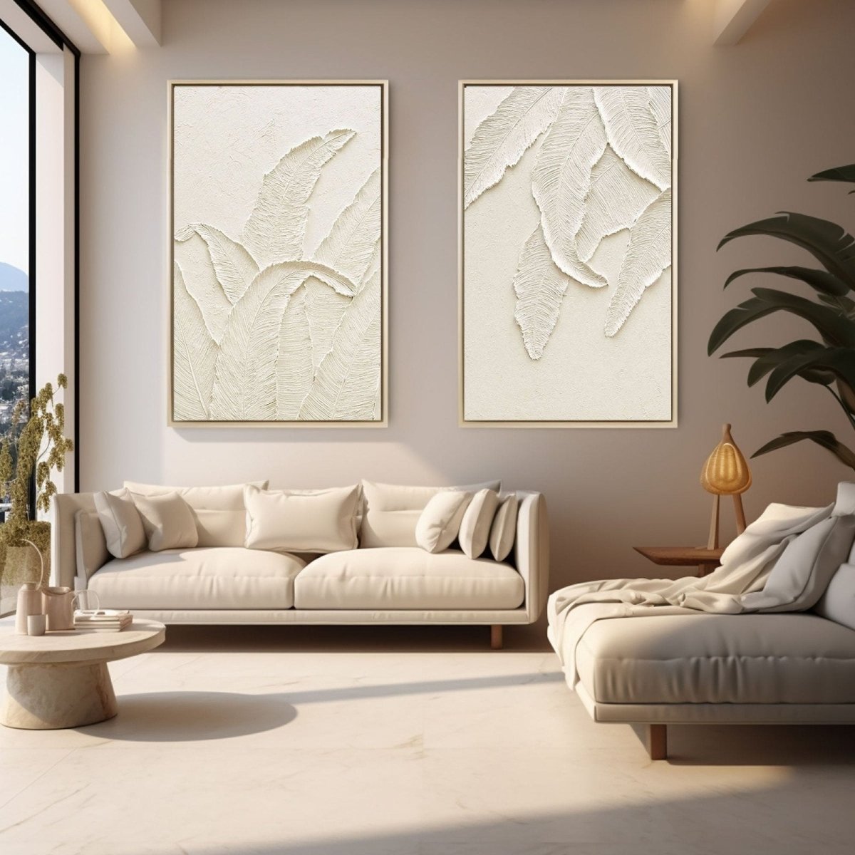 Contemporary Minimalist Art Set Of 2 RAB801 - royalbrushart