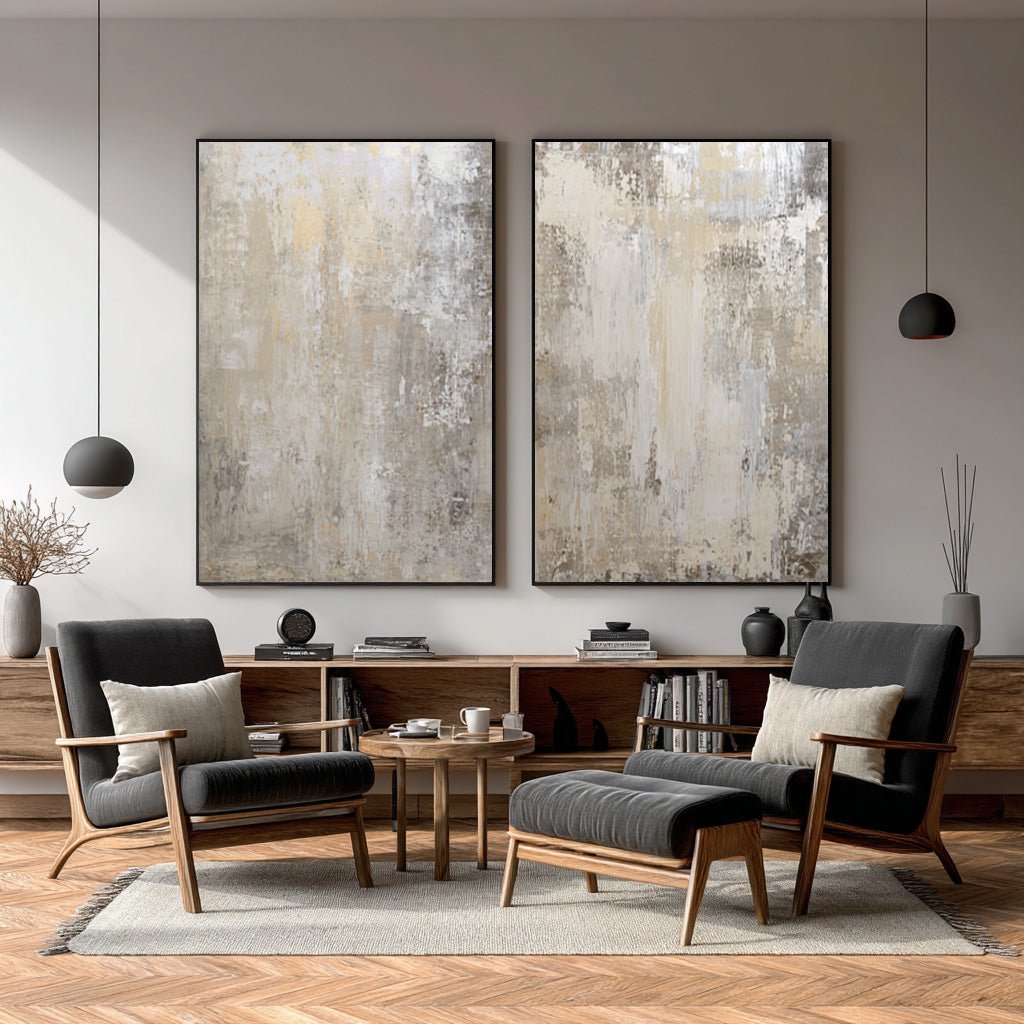 Set of 2 Wabi Sabi Wall Art RAB123 - royalbrushart