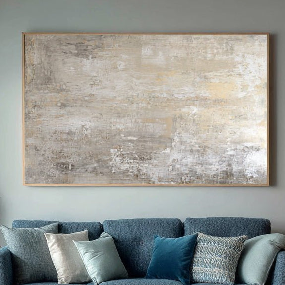 Modern Neutral Palette Wall Art for Sofa Decor RAB124 - royalbrushart