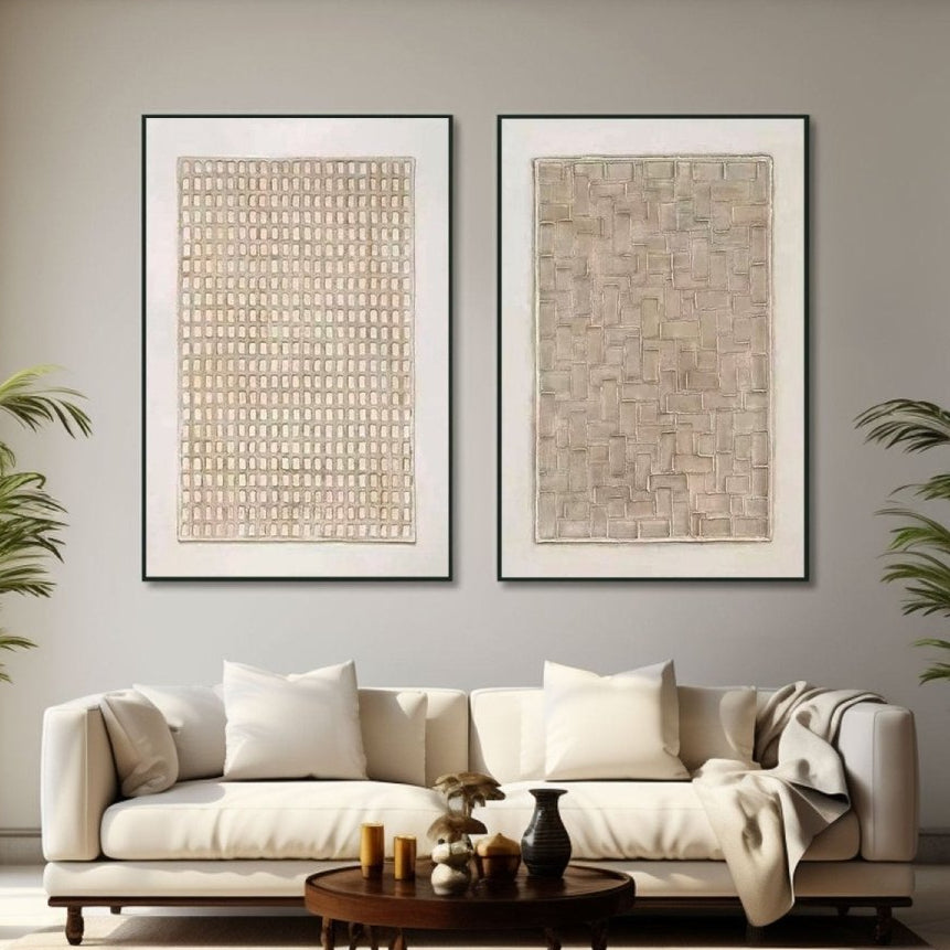 Abstract Painting Set Of 2 RAB790 - royalbrushart