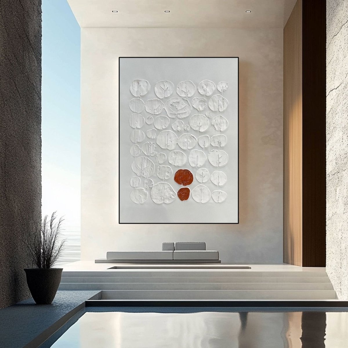 Plaster Art Texture Painting HBV164 - royalbrushart