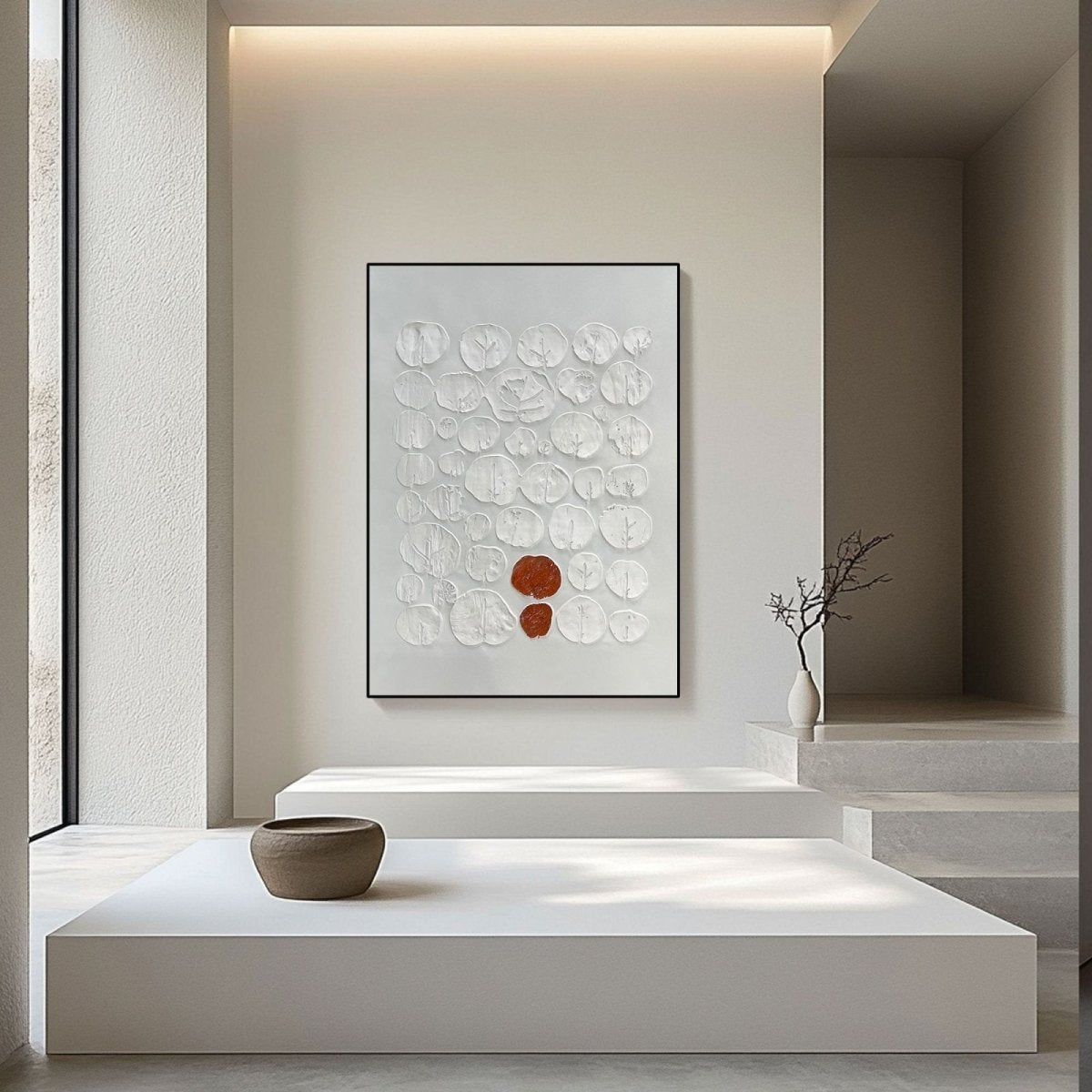 Plaster Art Texture Painting HBV164 - royalbrushart