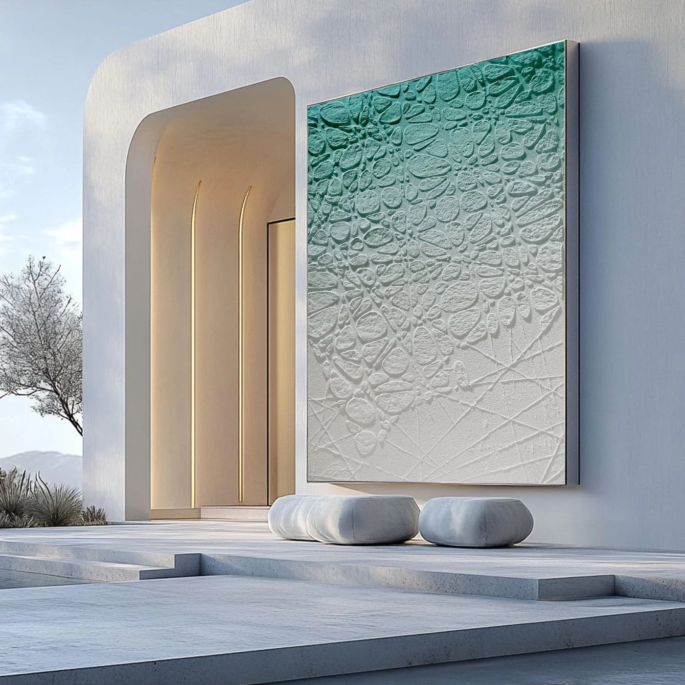 Plaster Art Texture Painting #HBV324