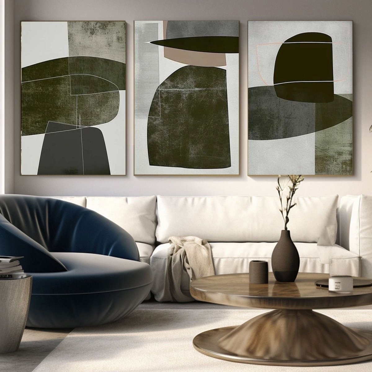 Abstract Painting Set of 3 RAB966 - royalbrushart
