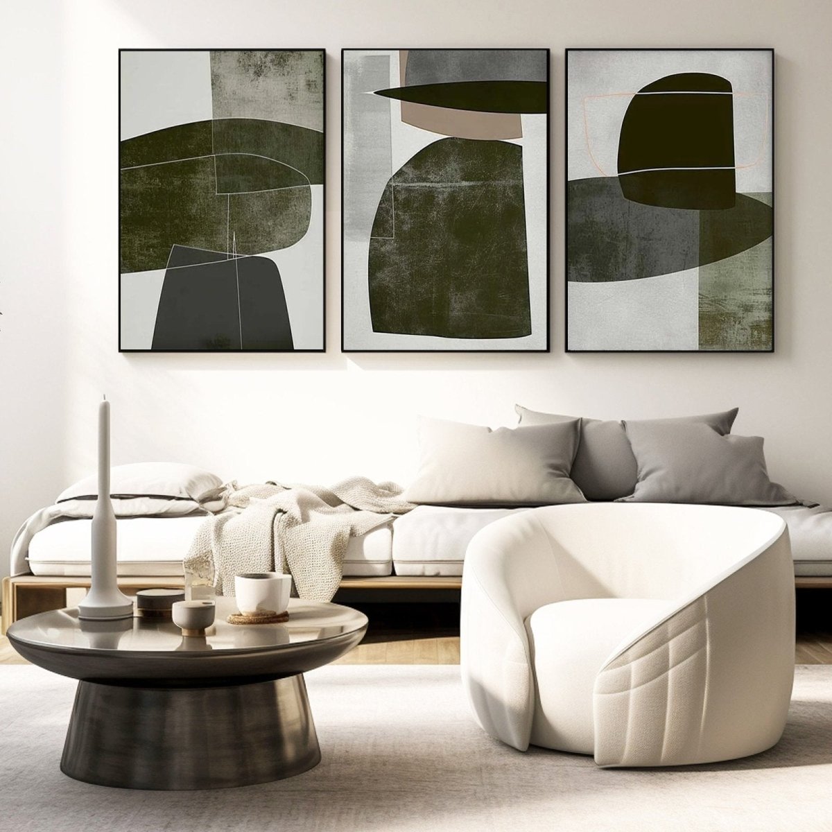Abstract Painting Set of 3 RAB966 - royalbrushart